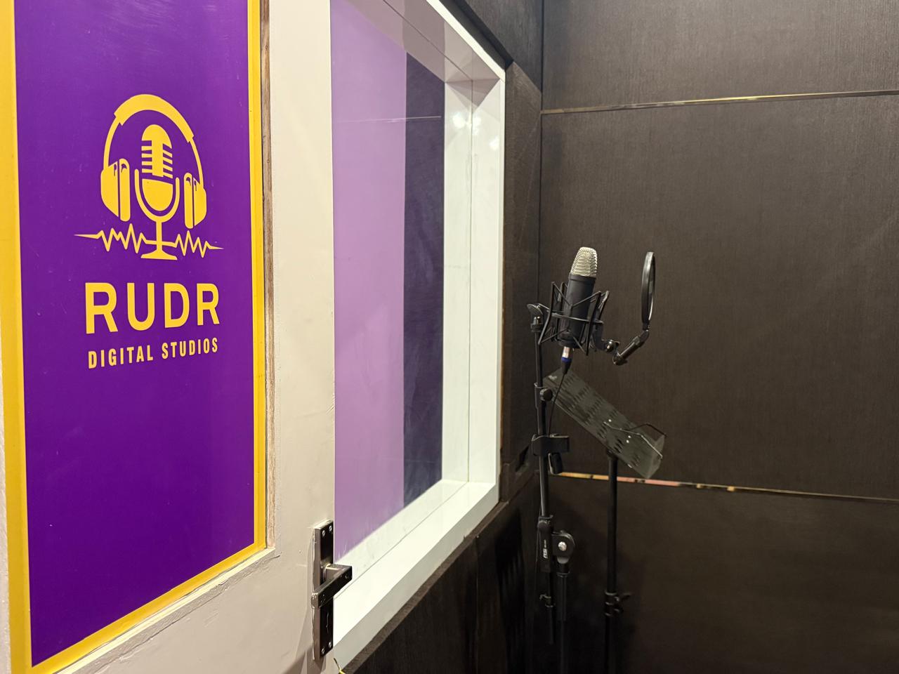 RUDR Recording Booth — professional microphone and acoustic isolation